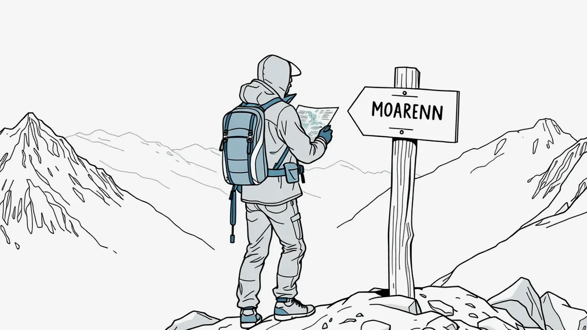 Pripravená turistická výstroj s mapou a dokladmi pred cestou do hôr