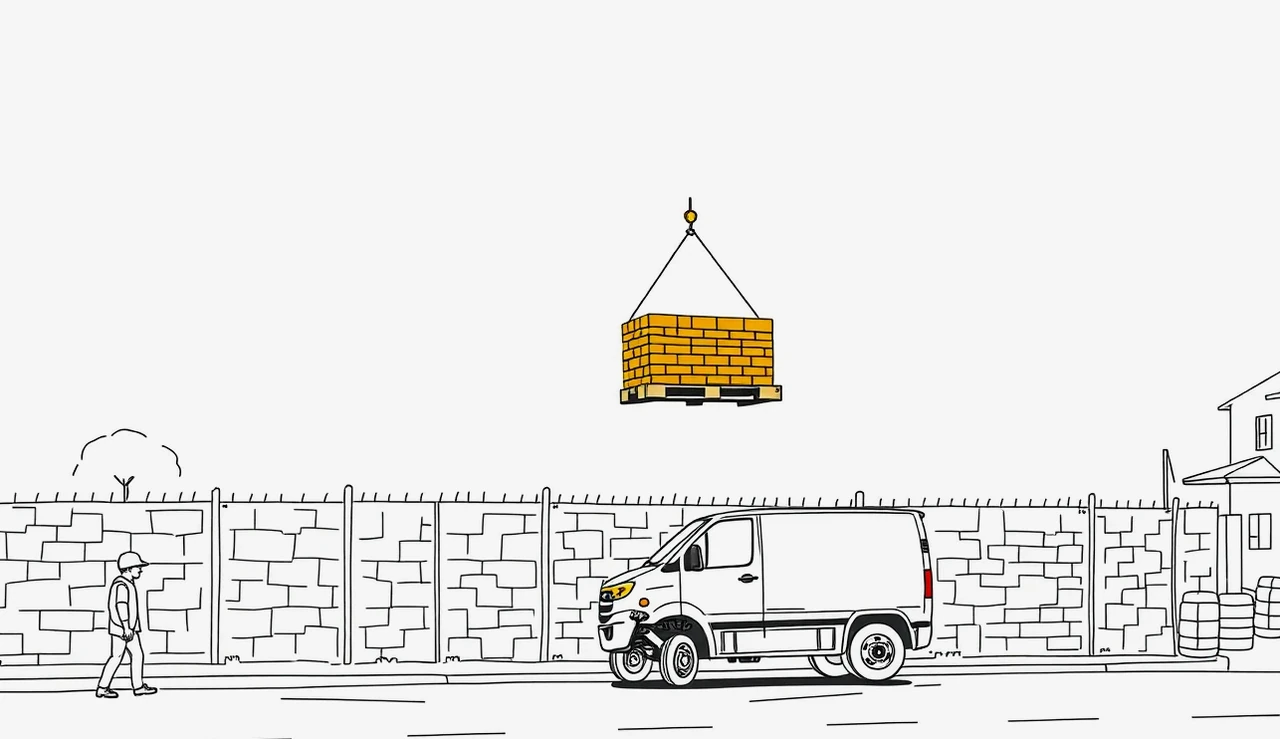 Odstavená dodávka Iveco Daily pred administratívnou budovou firmy