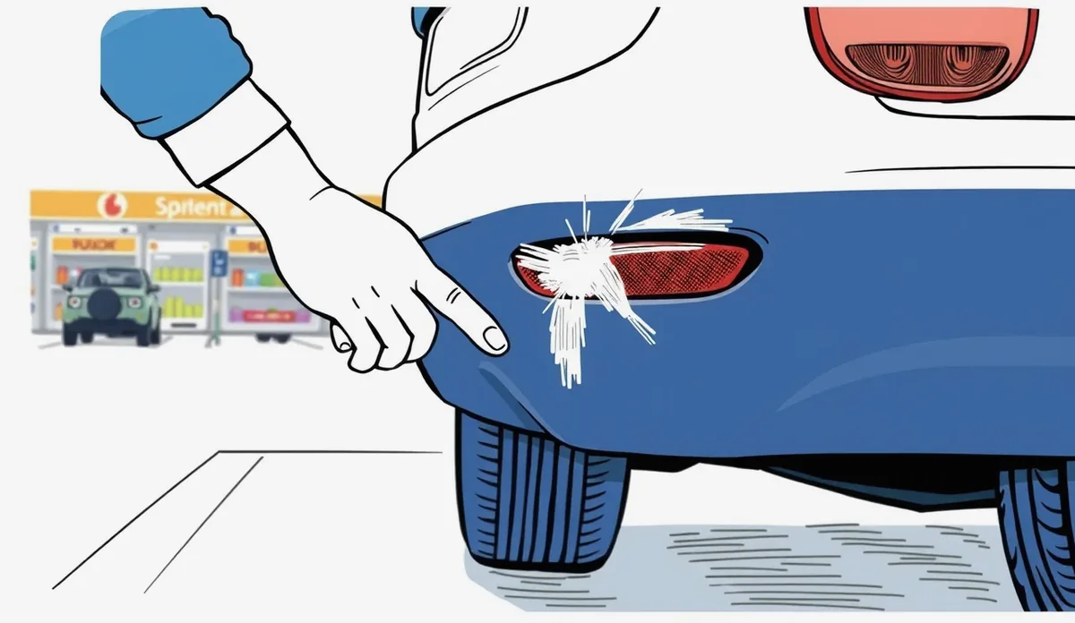 Detail pera podpisujúceho záznam o dopravnej nehode položený na kapote