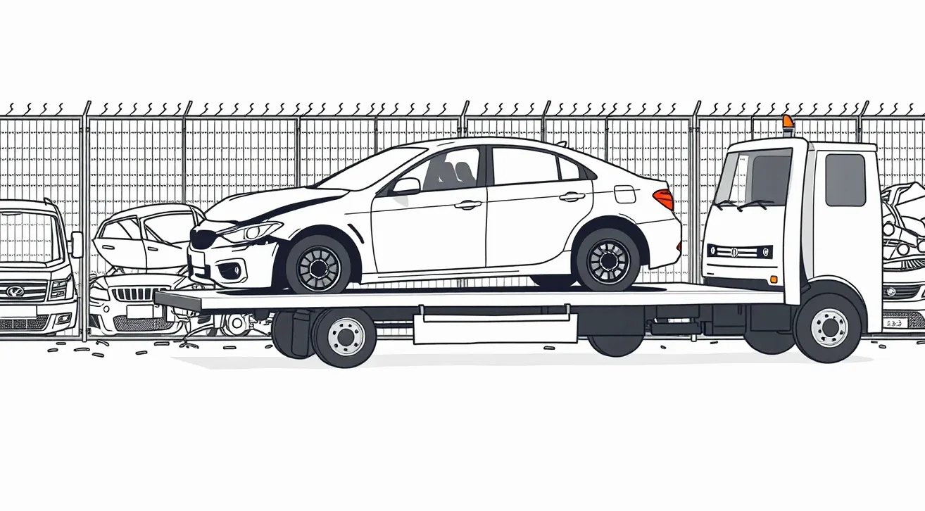 Automechanik a likvidátor kontrolujú poškodenie podvozka vozidla v autoservise