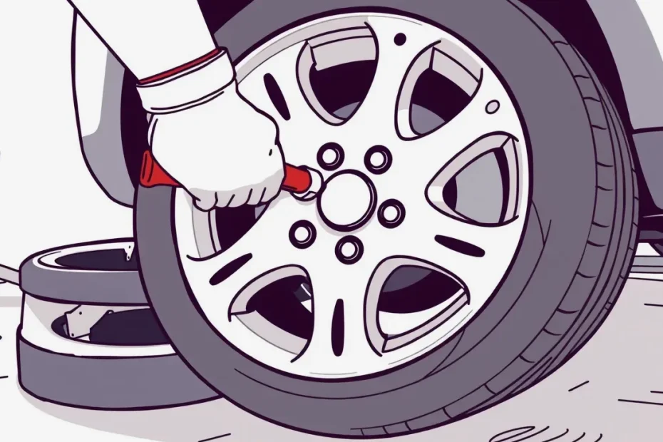 Mechanik kontroluje podvozok auta na hydraulickom zdviháku v autoservise