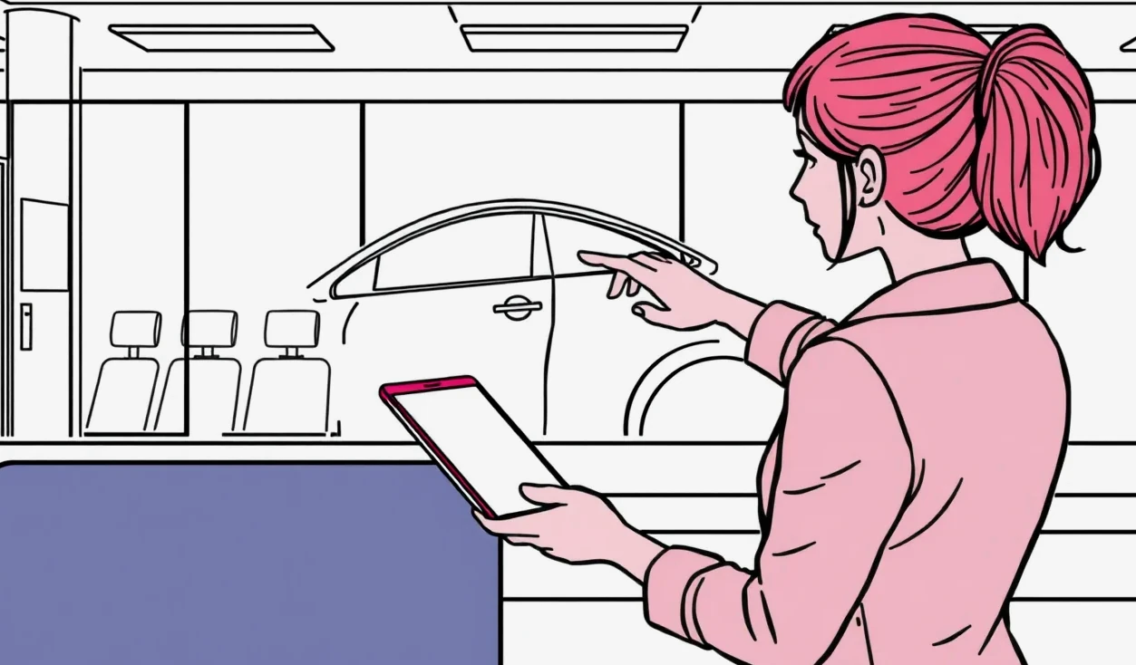 Autodiely a rozpočet opravy položené na pracovnom stole dielne