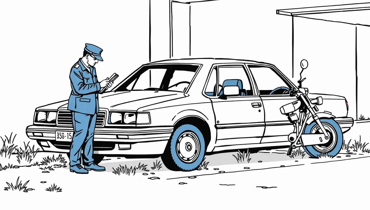 Žlté odťahové vozidlo nakladá nepojazdný osobný automobil na sídliskovom parkovisku