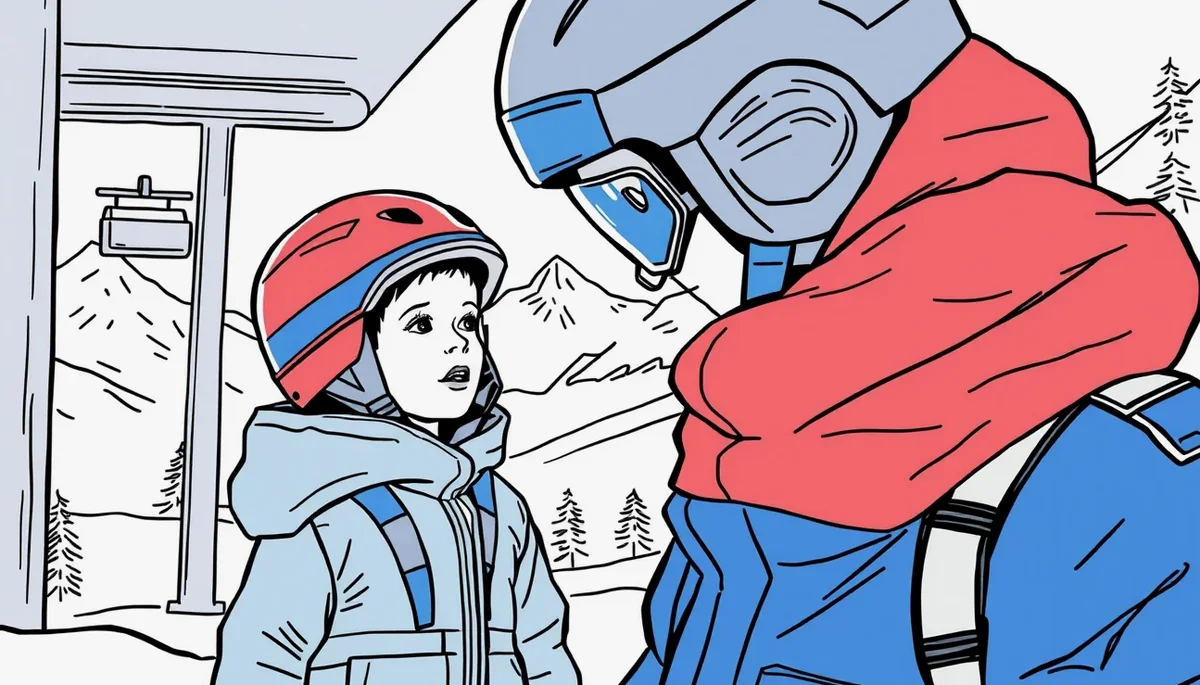 Záchranári Horskej záchrannej služby transportujú zraneného snowboardistu na kanadských saniach zo zjazdovky