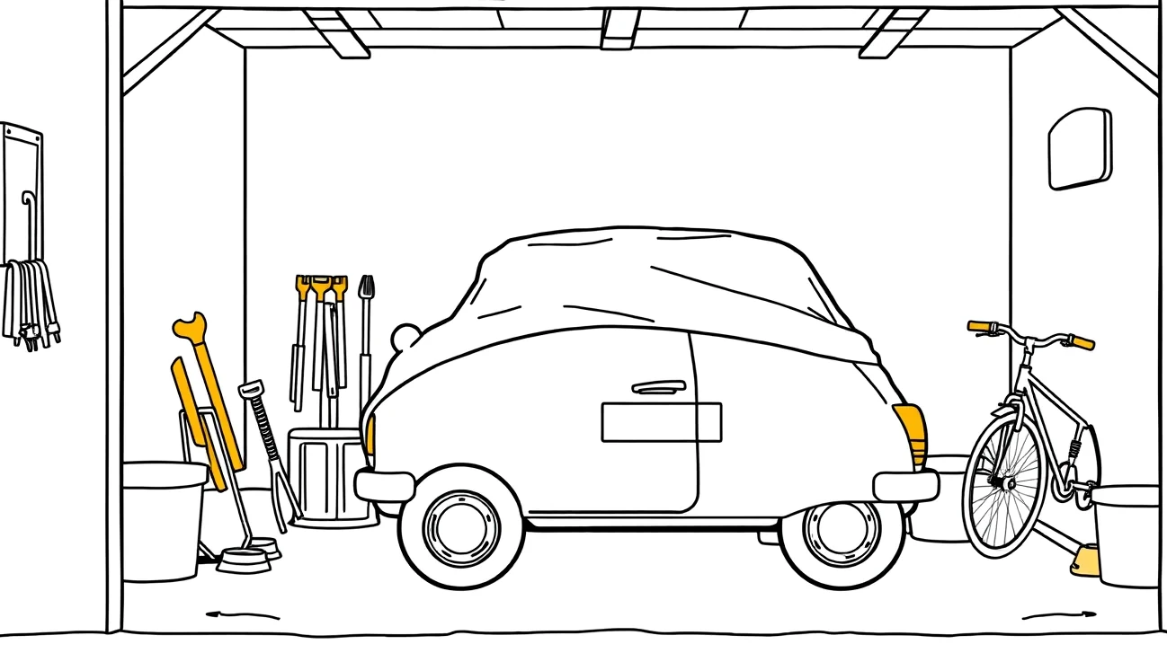 Detail poškodeného LED svetlometu v autoservise pri kalkulácii opravy