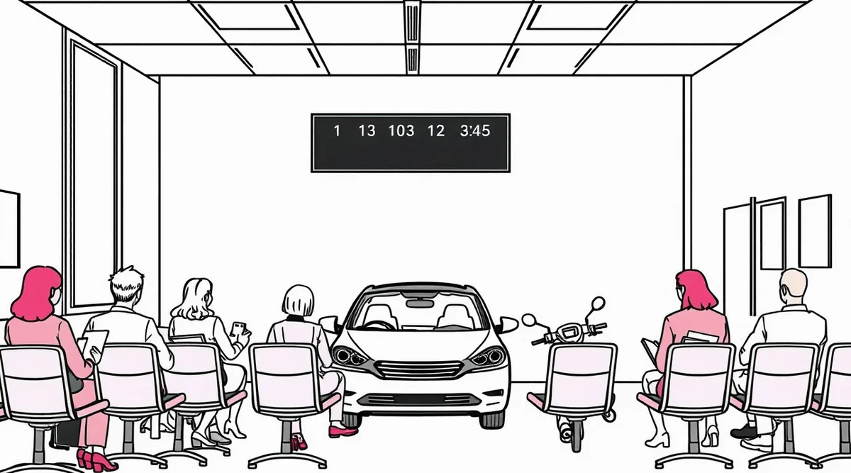 Automobil na linke kontroly originality a technickej kontroly