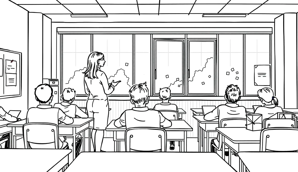 Učiteľ podpisuje preberací protokol k novým tabletom a notebookom v zborovni