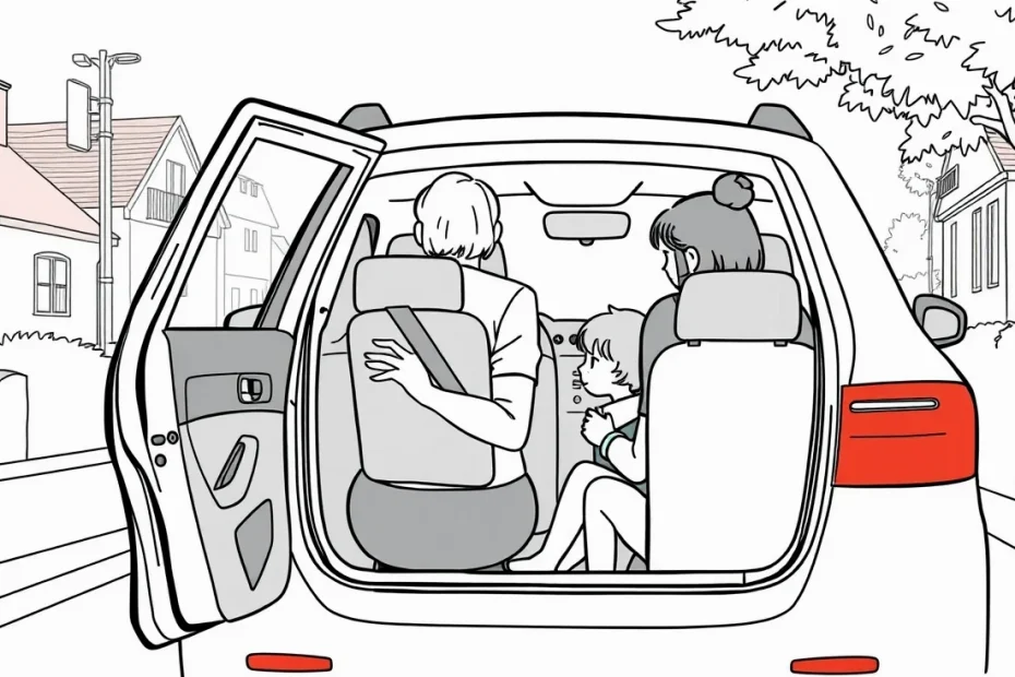 Interiér moderného osobného automobilu so zameraním na predné a zadné sedadlá