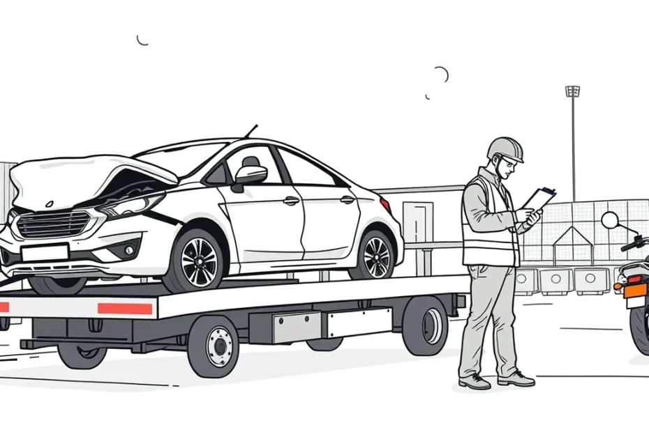 Automechanik v servise montuje nový brzdový kotúč a kontroluje opotrebenie podvozku vozidla
